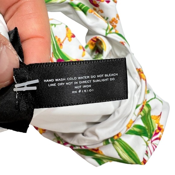 NWT Aqua Women's Small STAR Swim Bandeau Cutout Knots & Ties One Piece Swimsuit - Picture 12 of 14